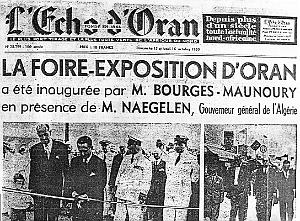 Oran - Echo d'Oran - Foire-Expo - Inauguration